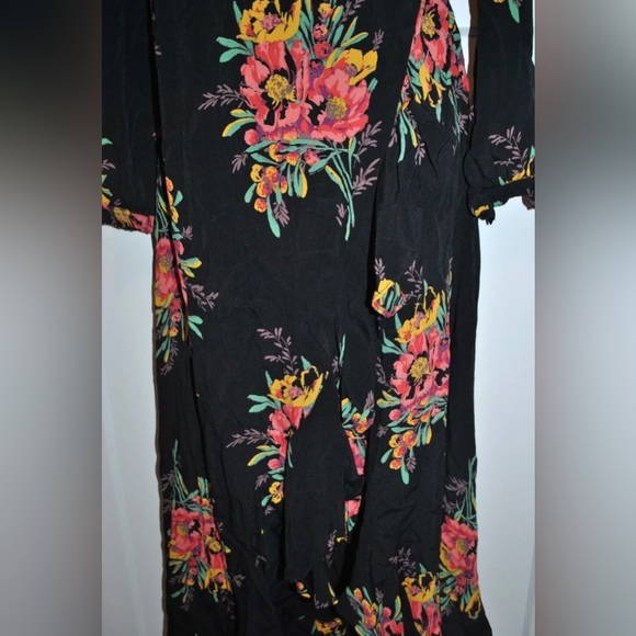 ASOS Maternity Floral Wrap Long Sleeve Maxi Dress 10 - Picture 5 of 5